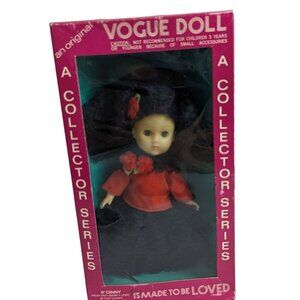 Vogue Doll 8" Ginny Spanish Spain Dancer with Red Black Costume 1972 In Box